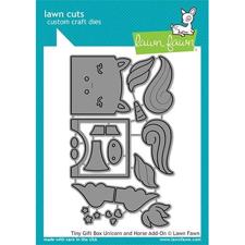 Lawn Cuts - Tiny Gift Box Unicorn and Horse Add-On - DIES