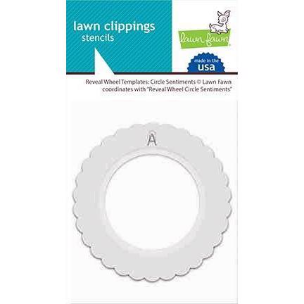 Lawn Fawn Clipping Stencils - Reveal Wheel / Circle Sentiments