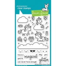 Lawn Fawn Clear Stamp - Unicorn Picnic