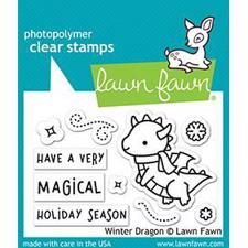 Lawn Fawn Clear Stamp - Winter Dragon
