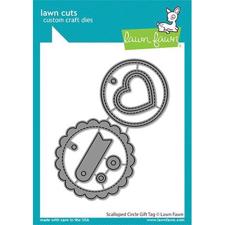 Lawn Cuts - Scalloped Circle Gift Tag - DIES