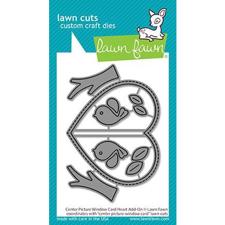 Lawn Cuts - Center Picture Window Card Heart Add-On - DIES