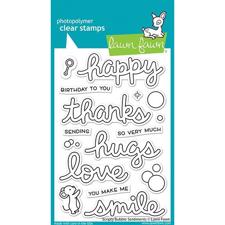 Lawn Fawn Clear Stamp - Scripty Bubble Sentiments