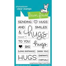Lawn Fawn Clear Stamp - Long Distance Hugs