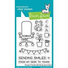 Lawn Fawn Clear Stamp - Virtual Friends Add-On