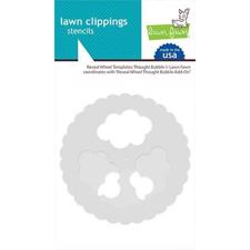 Lawn Fawn Clipping Stencils - Reveal Wheel / Thought Bubble