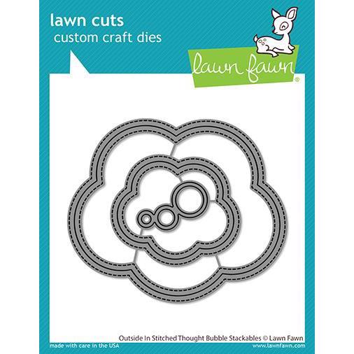 Lawn Cuts - Outside In Stitched Thought Bubble Stackables - DIES