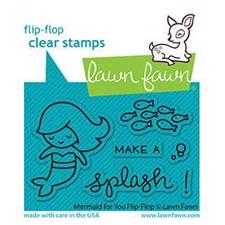 Lawn Fawn Clear Stamp - Mermaid for You FLIP-FLOP