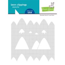 Lawn Fawn Clipping Stencils - Mountain Stencil