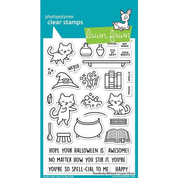 Lawn Fawn Clear Stamp - Purrfectly Wicked