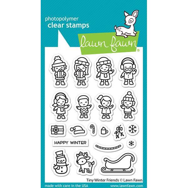Lawn Fawn Clear Stamp - Tiny Winter Friends