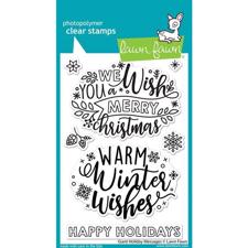 Lawn Fawn Clear Stamp - Giant Holiday Messages
