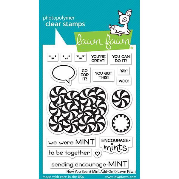 Lawn Fawn Clear Stamp - How You Bean: Mint Add-On