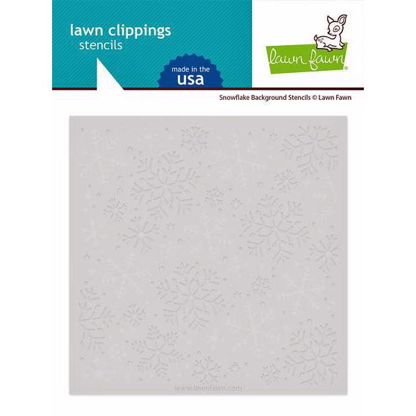 Lawn Fawn Clipping Stencils - Snowflake Background