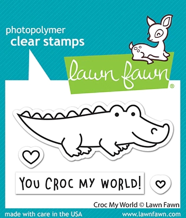 Lawn Fawn Clear Stamp - Croc My World