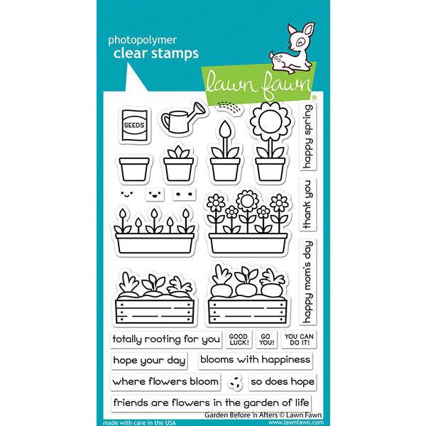Lawn Fawn Clear Stamp - Garden Before \'n Afters