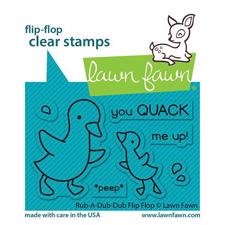 Lawn Fawn Clear Stamp - Rub-a-Dub-Dub Flip Flop