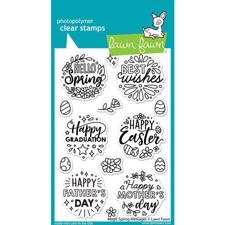 Lawn Fawn Clear Stamp - Magic Spring Messages