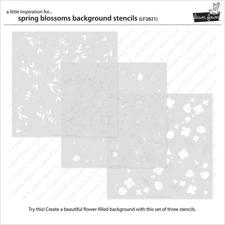 Lawn Fawn Clipping Stencils - Spring Blossoms Background