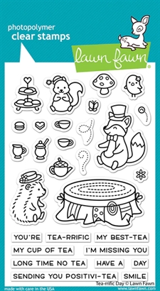 Lawn Fawn Clear Stamp - Tea-Riffic Day