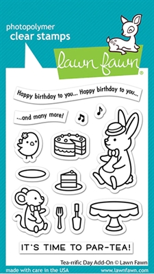Lawn Fawn Clear Stamp - Tea-riffic Day Add-On