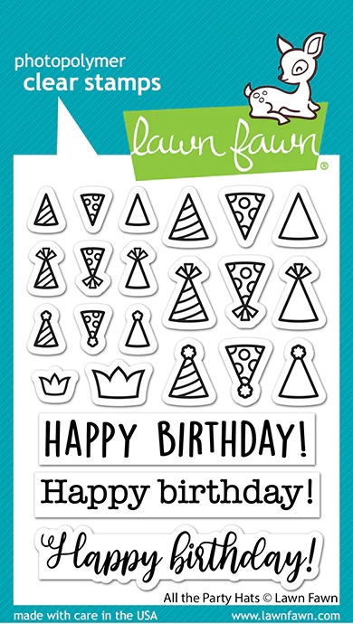 Lawn Fawn Clear Stamp - All the Party Hats