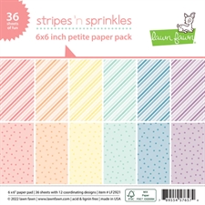 Lawn Fawn Paper Pad 6x6" - Stripes 'n Sprinkles