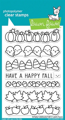 Lawn Fawn Clear Stamp - Simply Celebrate Fall