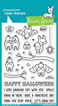 Lawn Fawn Clear Stamp - Fangtastic Friends