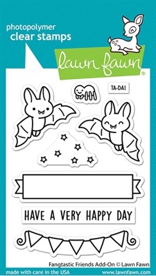 Lawn Fawn Clear Stamp - Fangtastic Friends Add-on
