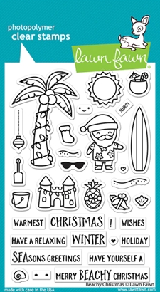 Lawn Fawn Clear Stamp - Beachy Christmas