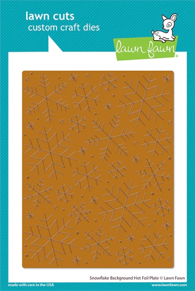 Lawn Fawn Hot Foil Plate - Snowflake Background