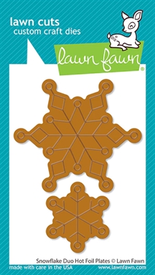 Lawn Fawn Hot Foil Plate - Snowflake Duo