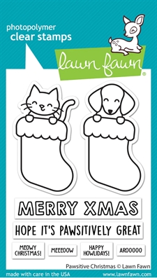 Lawn Fawn Clear Stamp - Pawsitive Christmas
