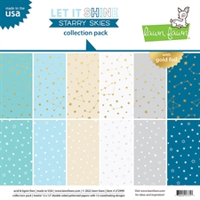 Lawn Fawn Collection Pack 12x12" - Let it Shine Starry Skies
