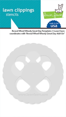 Lawn Fawn Clipping Stencils - Reveal Wheel / Wheely Great Day