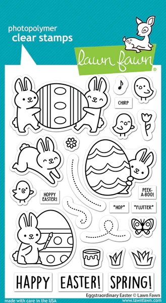 Lawn Fawn Clear Stamp - Eggstraordinary Easter