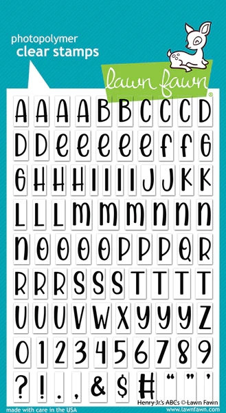 Lawn Fawn Clear Stamp - Henry Jr.\'s ABCs