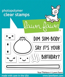 Lawn Fawn Clear Stamp - Year Thirteen (Dim Sum)
