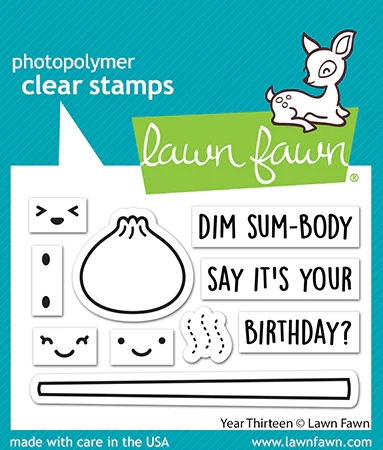 Lawn Fawn Clear Stamp - Year Thirteen (Dim Sum)