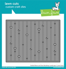 Lawn Cuts - Dotted Moon and Stars Backdrop: Landscape (DIES)