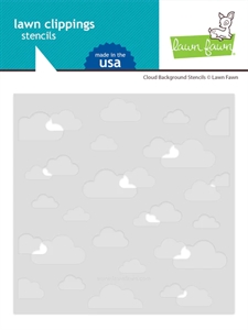 Lawn Fawn Clipping Stencils - Cloud background