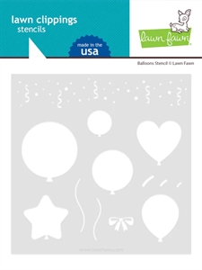 Lawn Fawn Clipping Stencil - Balloons