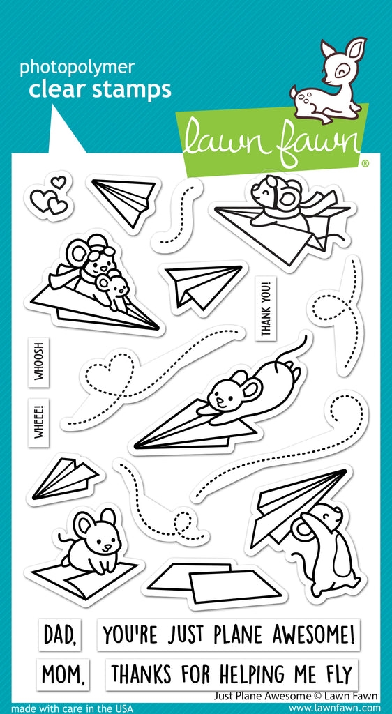 Lawn Fawn Clear Stamp - Just Plane Awesome