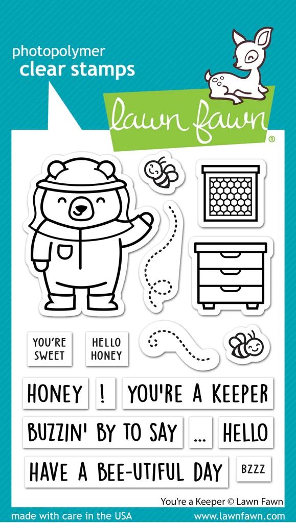 Lawn Fawn Clear Stamp Set - You\'re a Keeper