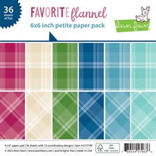 Lawn Fawn Paper Pad 6x6" - Favorite Flannel