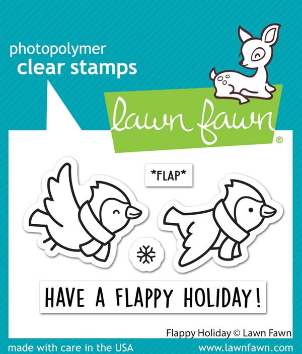 Lawn Fawn Clear Stamp - Flappy Holiday