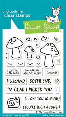 Lawn Fawn Clear Stamp Set - To my Fungi