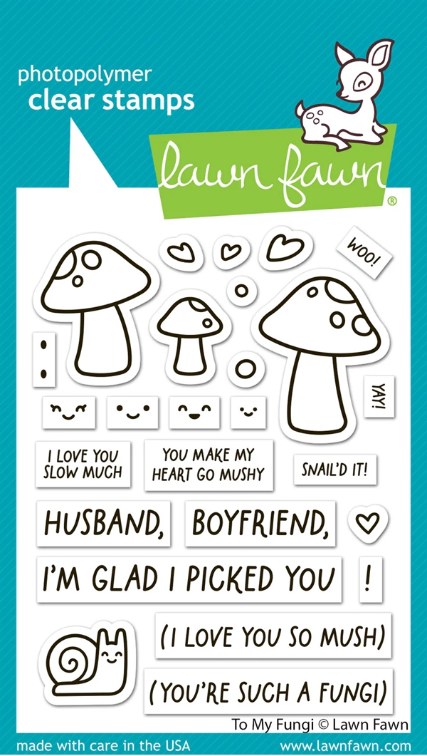 Lawn Fawn Clear Stamp Set - To my Fungi