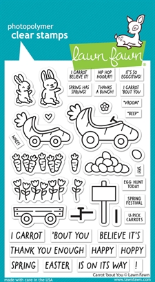 Lawn Fawn Clear Stamp Set - Carrot 'bout You